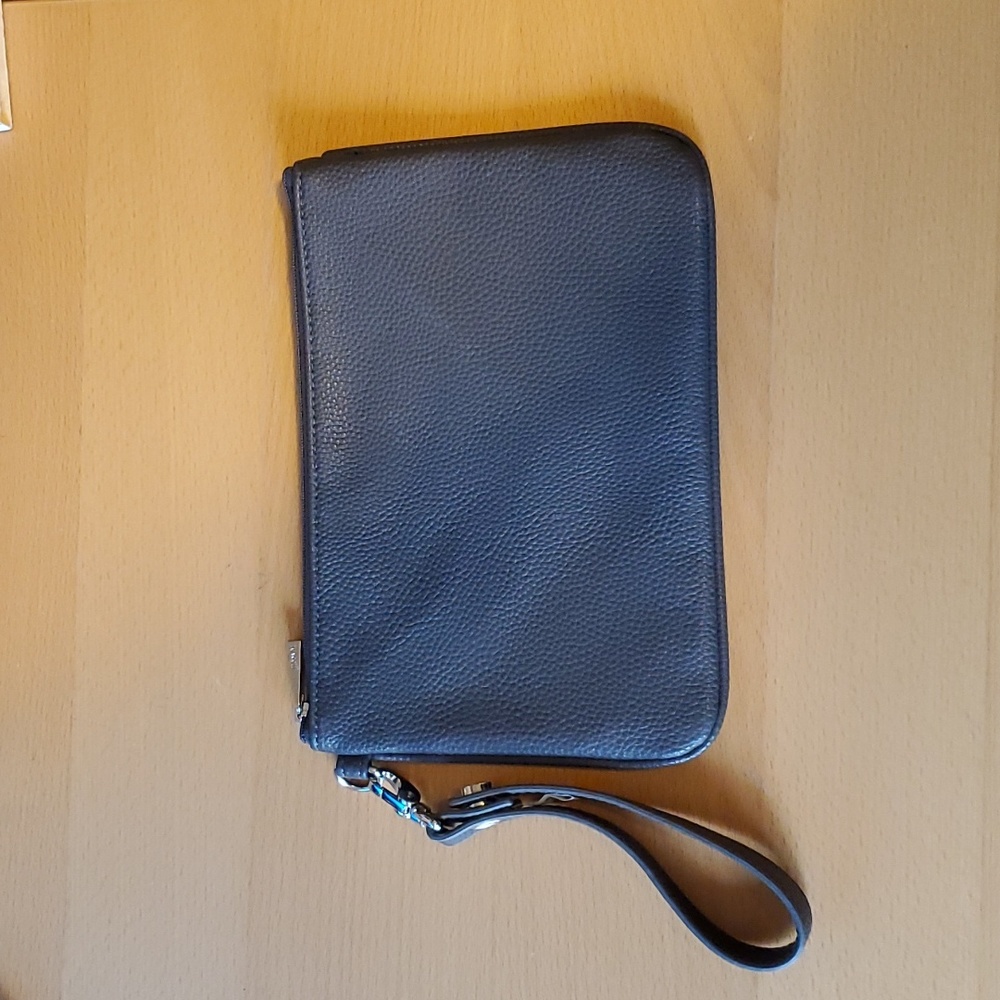 Faux leather grey bag